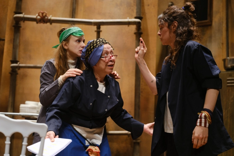 'Bulaşıkçılar' 1 Mayıs’ta Bursa’da sahnelendi... Kadın oyuncular işçi emeğini anlattı