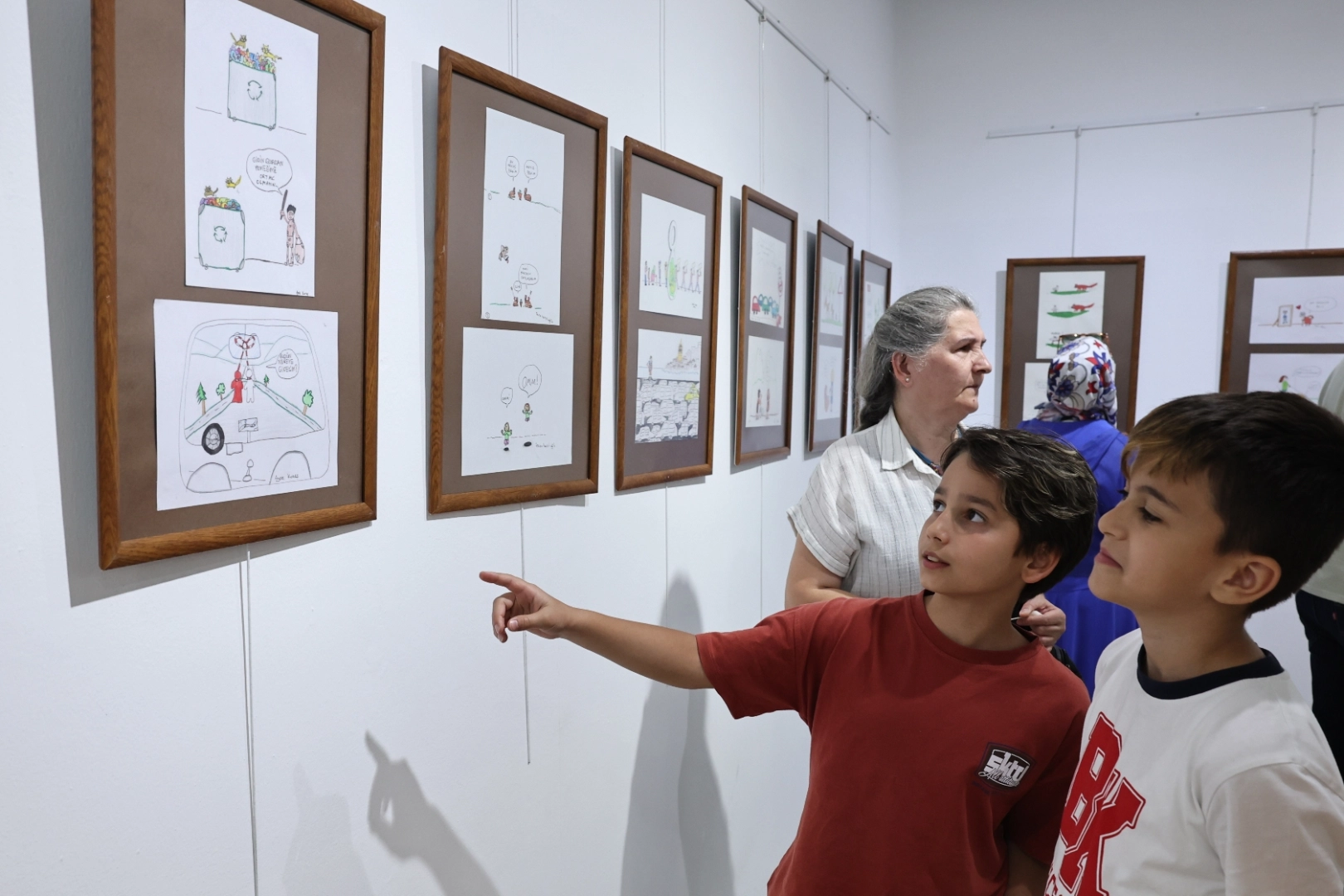Bursa Nilüfer'de Karikatür Atölyesi'nde yıl sonu sergisi