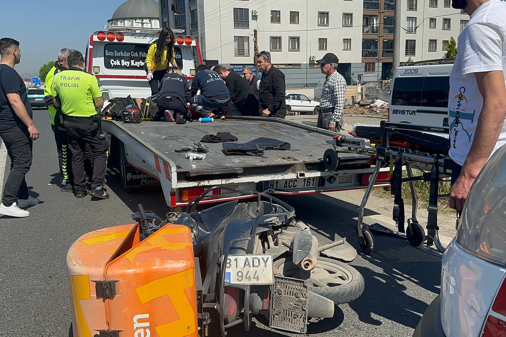 Düzce'de korkutan kaza!